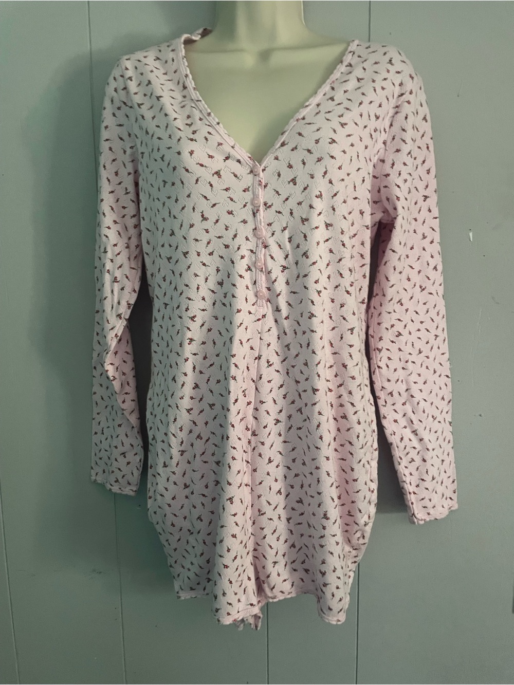 Victoria's Secret PINK Light Pink Knit Onesie with Lace Detail